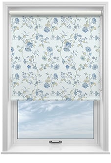Laura Ashley Rambling Rector, Blue Sky - Twist&Fit Roller Blind